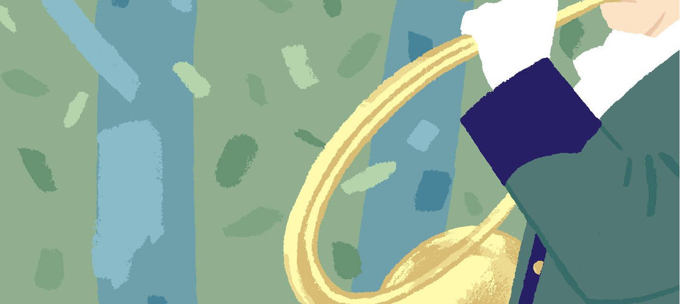 Jagdhornbläser : Gejagt wird nur nach satten Tönen - Jugend schreibt - FAZ