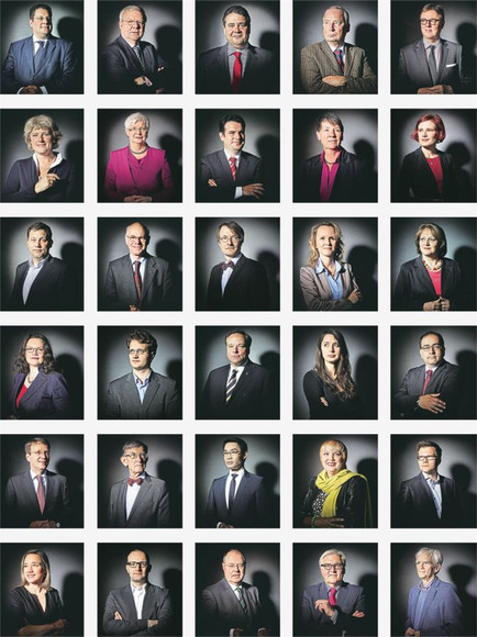 Galerie deutscher Politiker: Gleiches Licht für alle