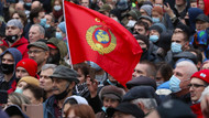 Von den Kommunisten organisierter Protest gegen Wahlfälschungen in Moskau am 25. September