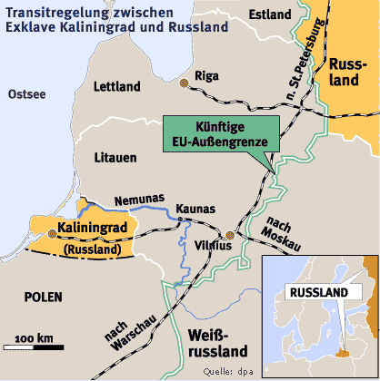 Bild zu: EU-Russland-Gipfel: Einigung beim Kaliningrad-Transit - Bild 1 von 1 - FAZ
