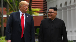 Gutes Treffen?: Trump und Kim bei ihrem Gipfel in Singapur im Juni