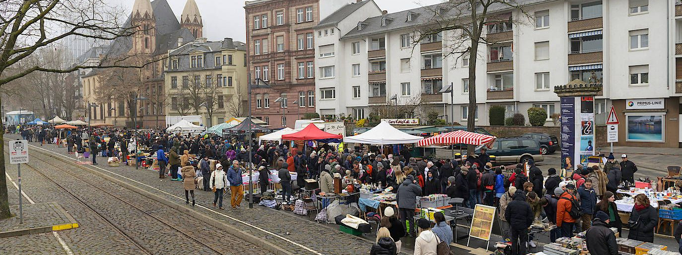 Frankfurts Flohmarkt Umgezogen Chaos Statt Trodelflair
