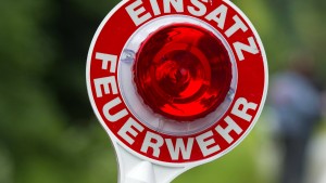 Scheune in Osthessen stand in Flammen