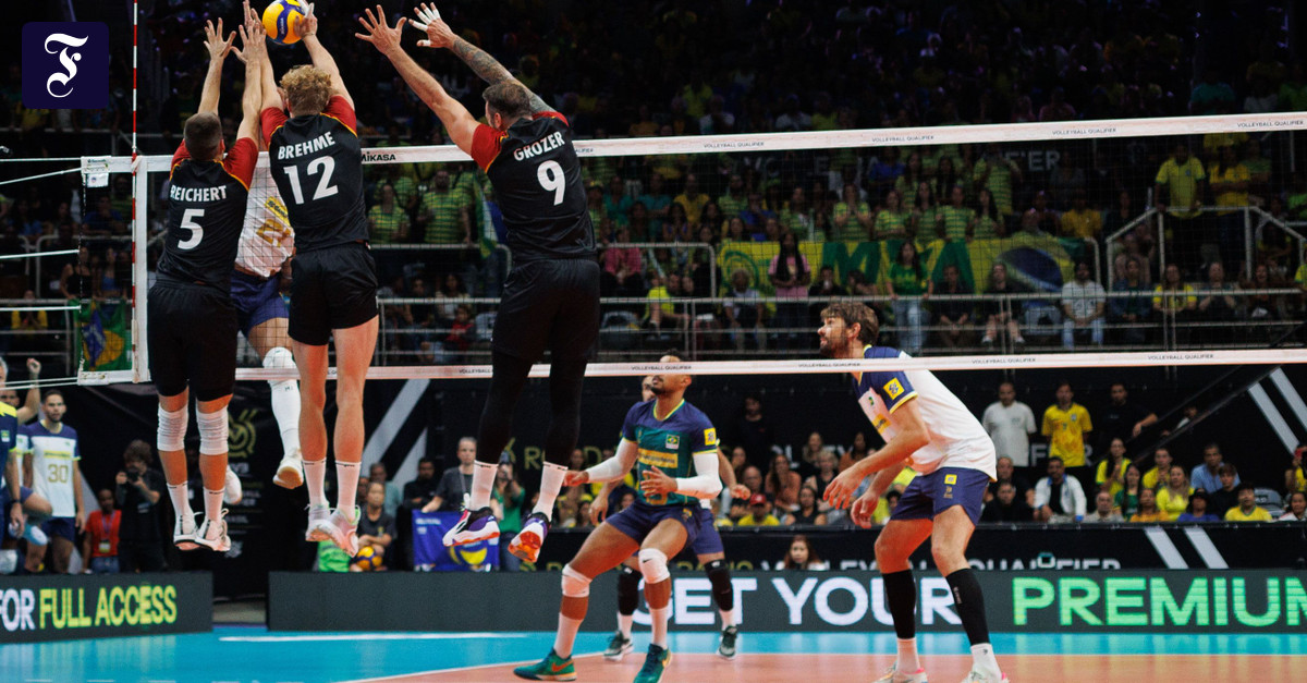 VolleyballOlympiaQualifikationen Deutschland besiegt Brasilien