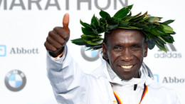 Neuer Weltrekordhalter auf der Marathon-Distanz: Eliud Kipchoge