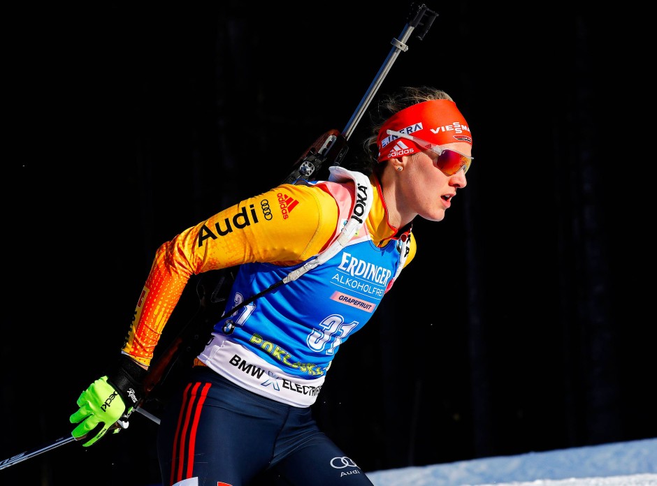 Bild zu: Denise Herrmann gewinnt Biathlon-Weltcup in Pokljuka - Bild 1 ...