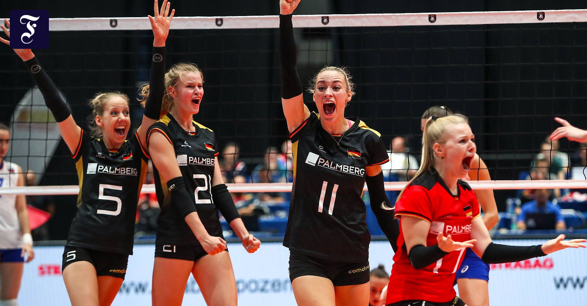 VolleyballEM Deutsche Frauen bezwingen Rekordsieger Russland