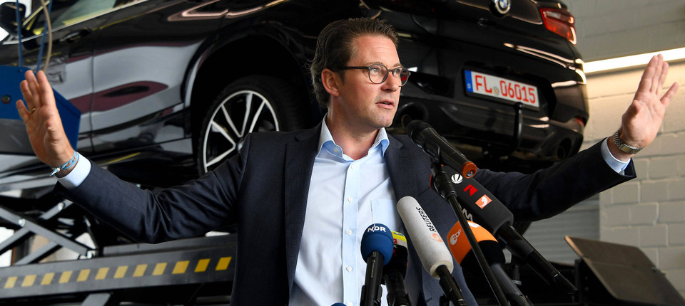 Zankt mit Umweltministerin Svenja Schulze: Verkehrsminister Andreas Scheuer