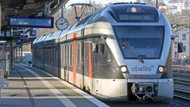 Ein Zug von Abellio steht im Hauptbahnhof von Siegen. Ein Zug von Abellio steht im Hauptbahnhof von Siegen.