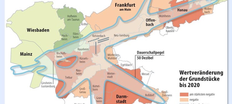Flughafenausbau: Mehr Lärm für 44.000 Häuser - Region und Hessen - FAZ