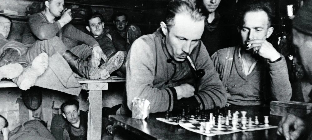Chessboard with Nazi imagery