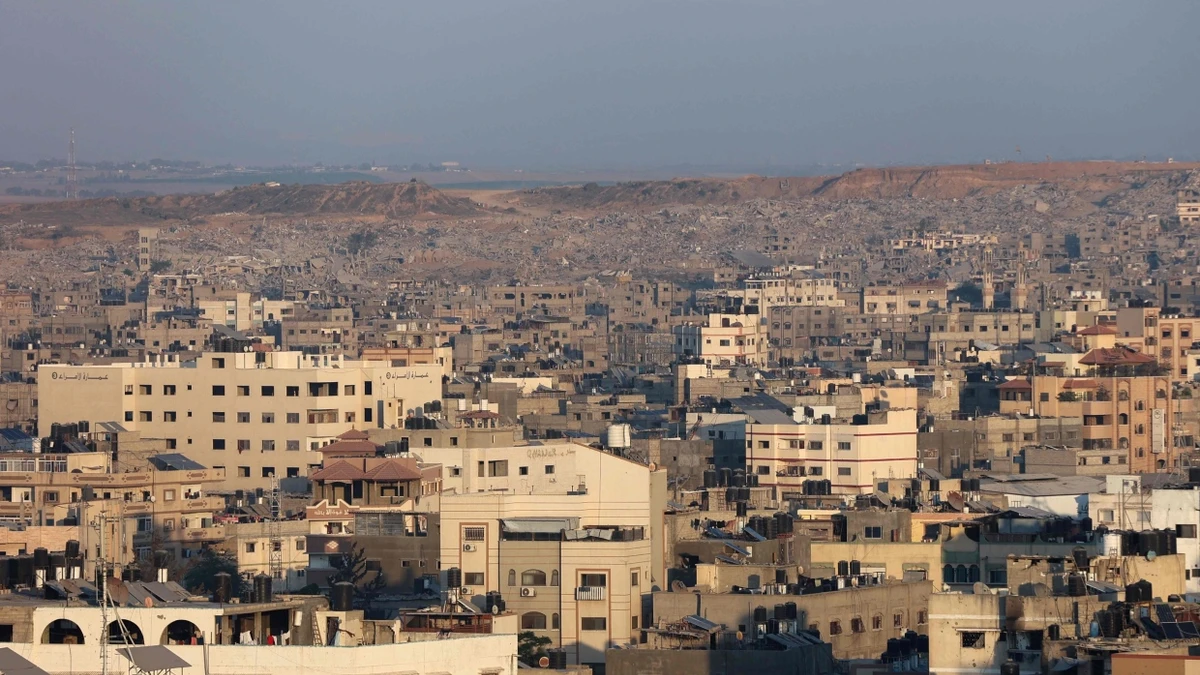 Blick auf Gaza-Stadt am Donnerstag - AFP