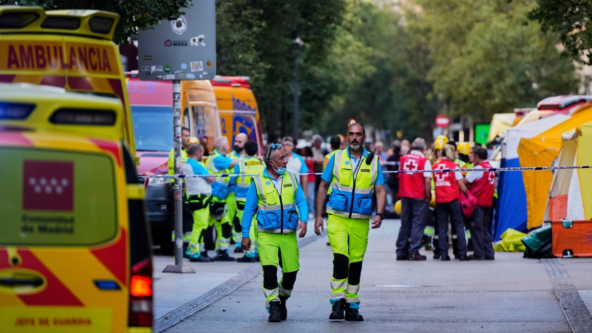Unglück in Madrid: Vier Tote nach Einsturz eines Gebäudes