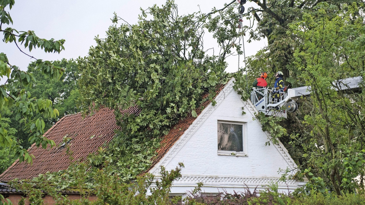 Stürme können an Häusern und Autos schwere Schäden anrichten. - Picture Alliance