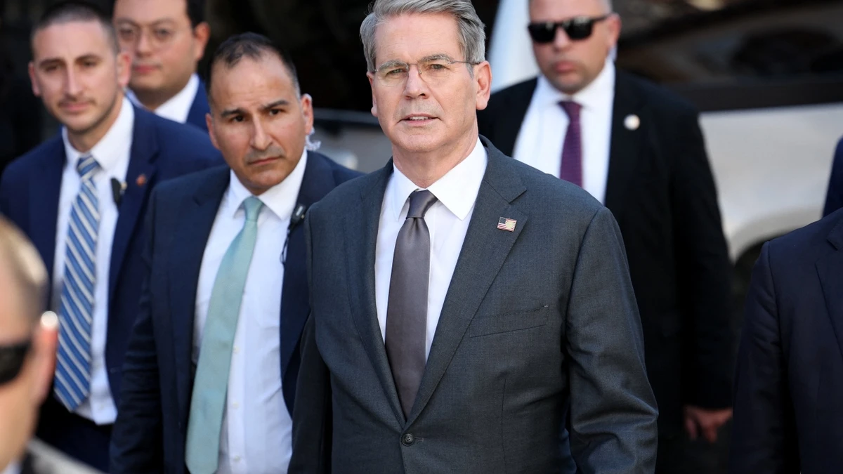 Verhandelt in Madrid: Der amerikanische Finanzminister Scott Bessent - Reuters