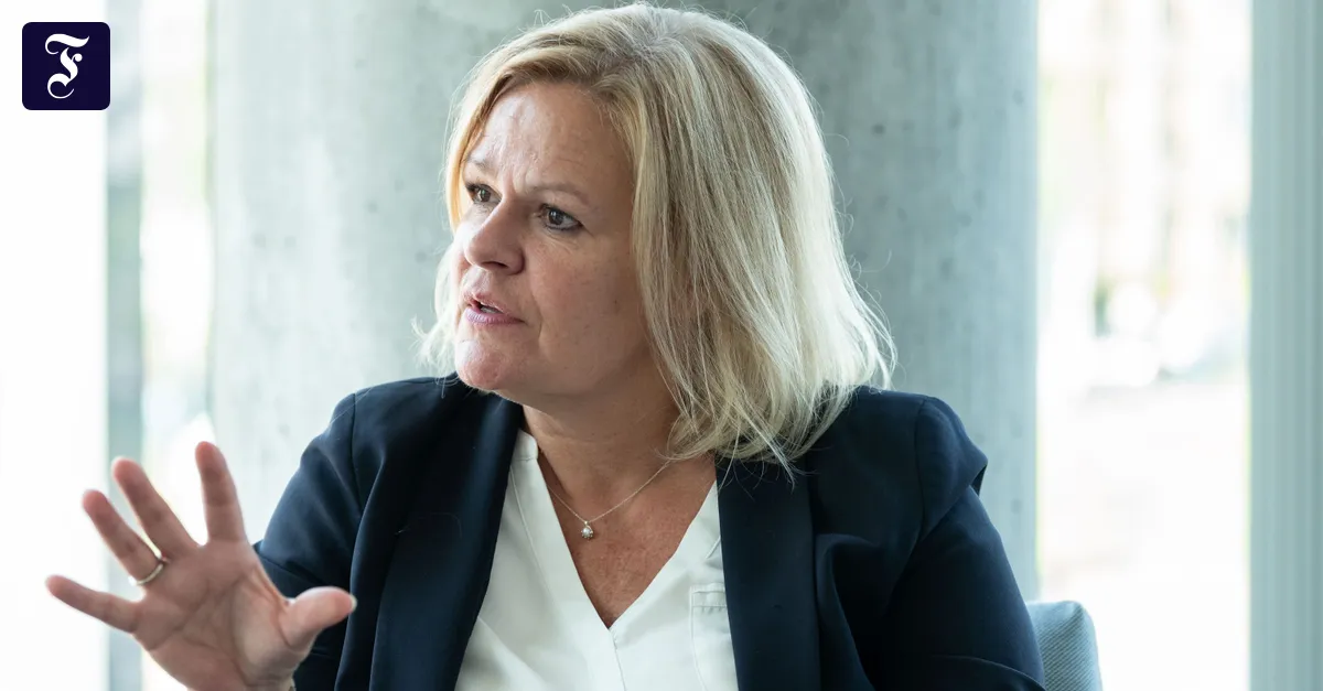 Israel: Nancy Faeser on anti-Semitism and the SPD's Middle East policy.