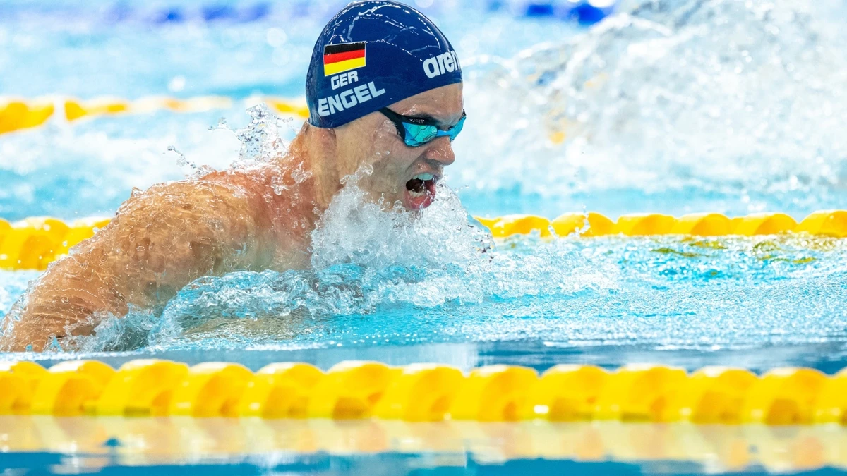 Ganz in seinem Element: Taliso Engel erlebt beim Schwimmen eine ganz besondere Form von Freiheit. - picture alliance / Ralf Kuckuck Photography