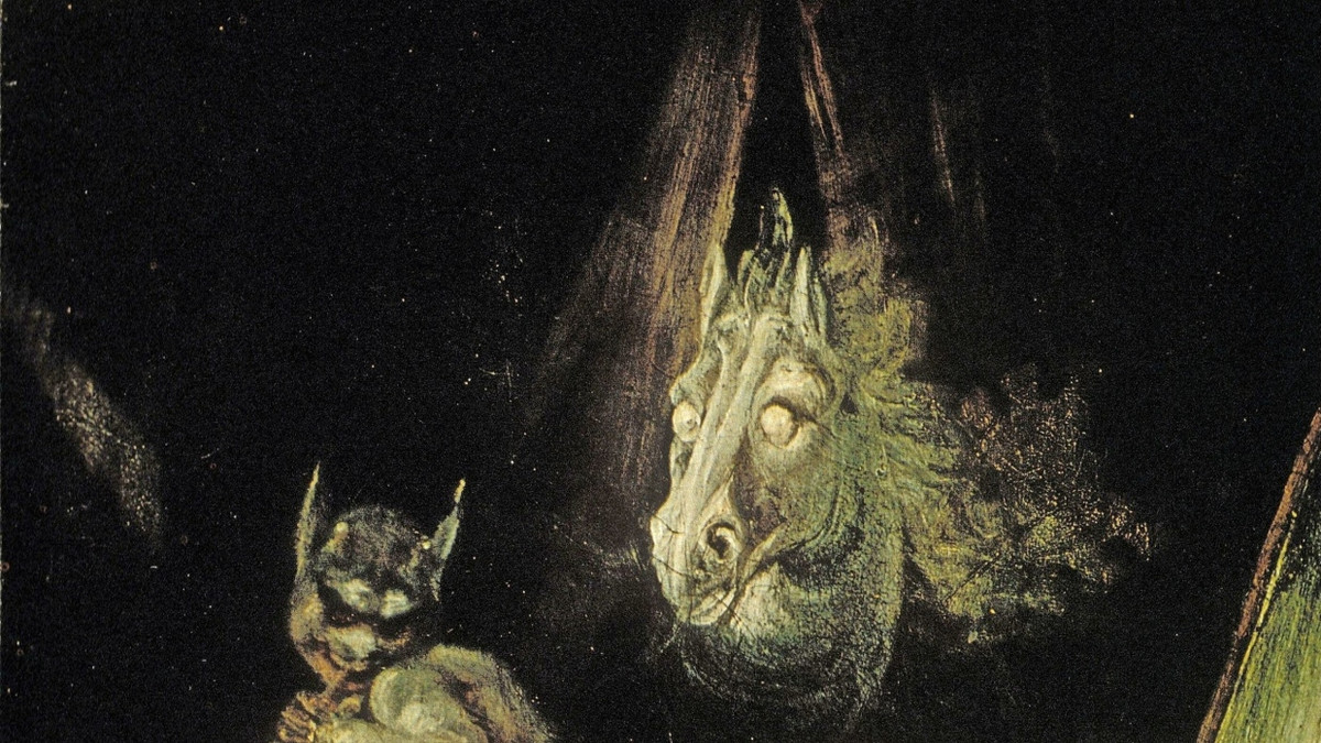 Diese irren Augen erschreckten auch Theodor Storm: Ausschnitt aus Johann Heinrich Füsslis berühmtem Gemälde „Der Nachtmahr“ (1781) - Picture Alliance