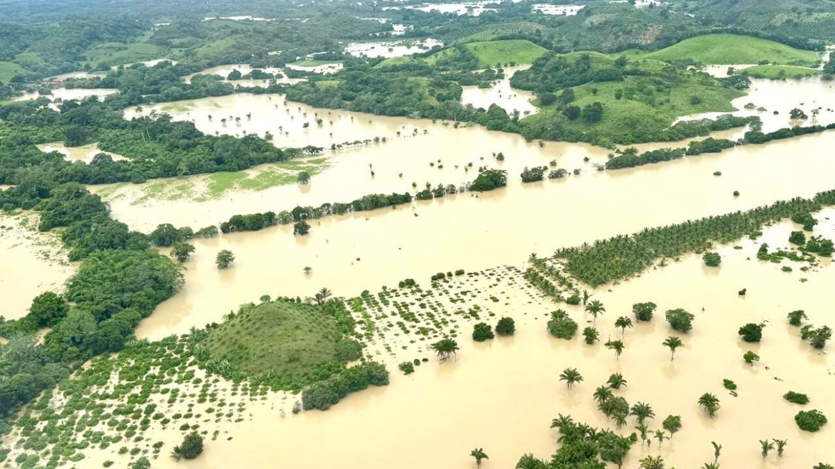 Überschwemmungen im mexikanischen Bundenstaat Veracruz - dpa