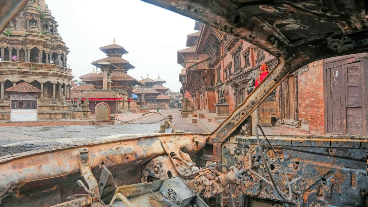 Die nepalesische Hauptstadt Kathmandu am vergangenen Mittwoch - Imago