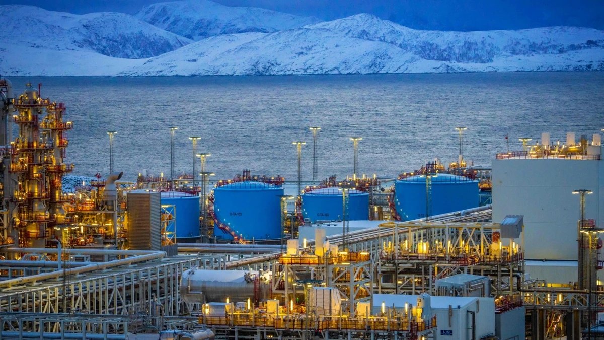 Ein LNG-Terminal des norwegischen halbstaatlichen Energiekonzerns Equinor in Melkoeya - AFP