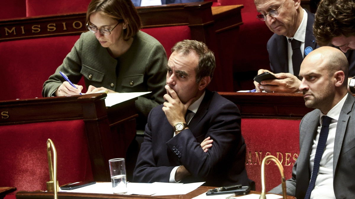 Frankreichs Premierminister Sébastien Lecornu am Dienstag im Parlament in Paris - EPA