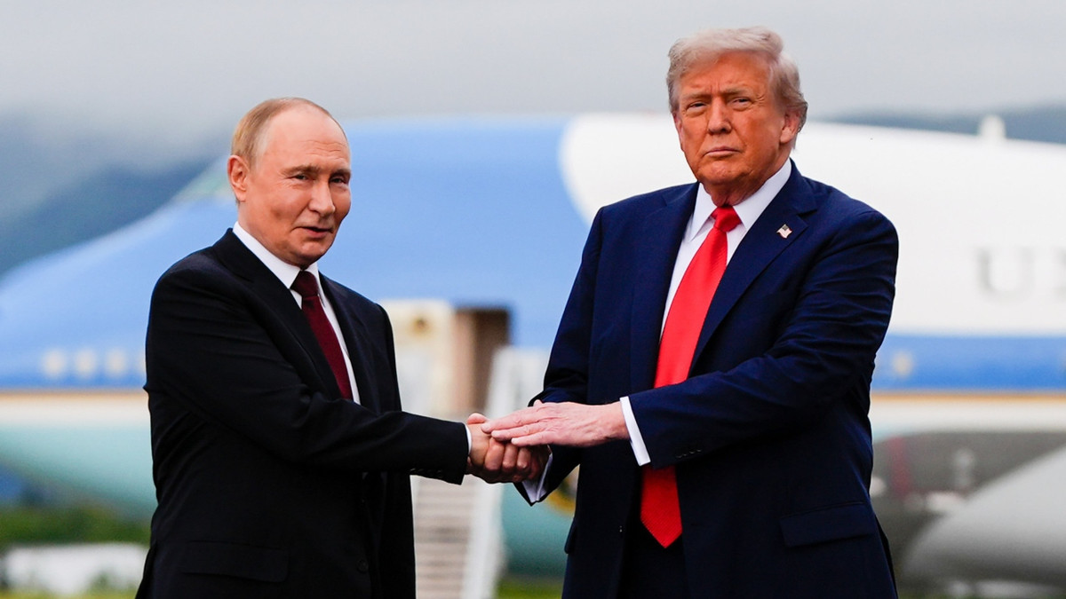 Trump und Putin im August bei ihrem Treffen Alaska. - dpa