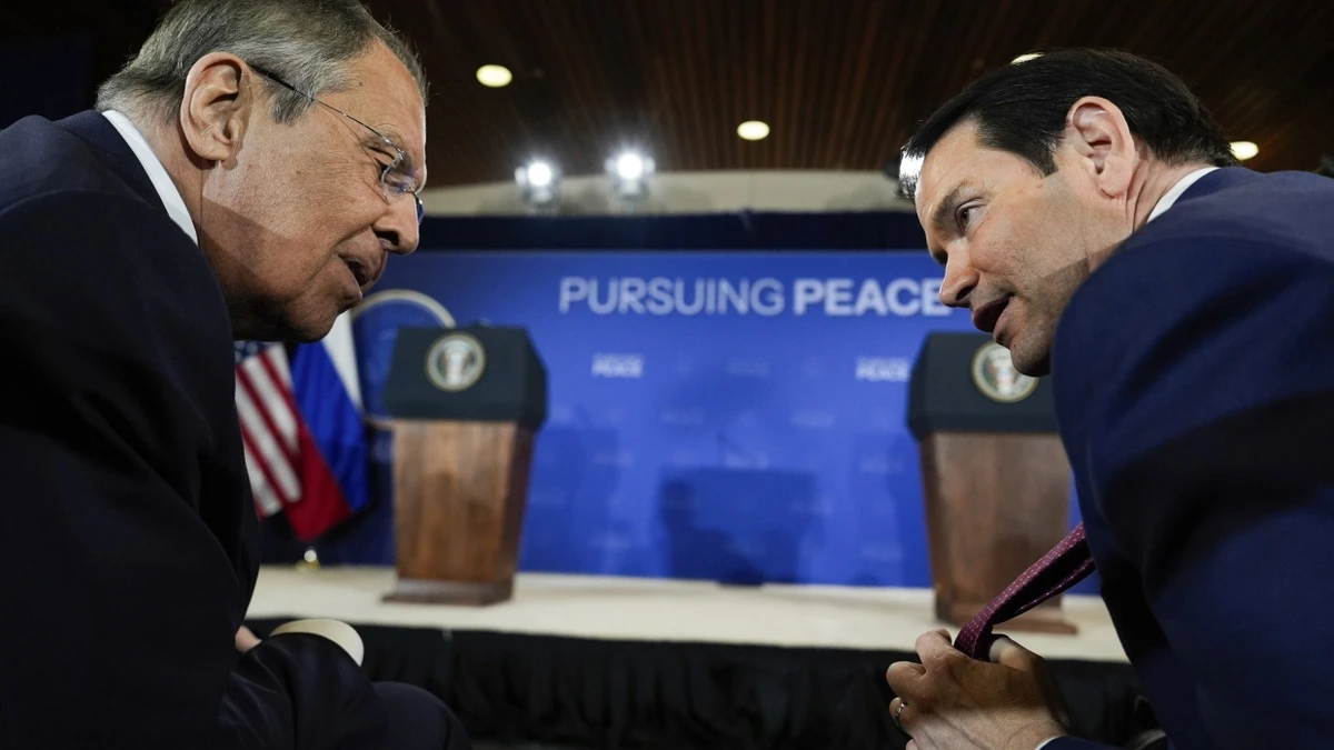 Krieg in der Ukraine: Russland: Treffen zwischen Lawrow und Rubio geplant