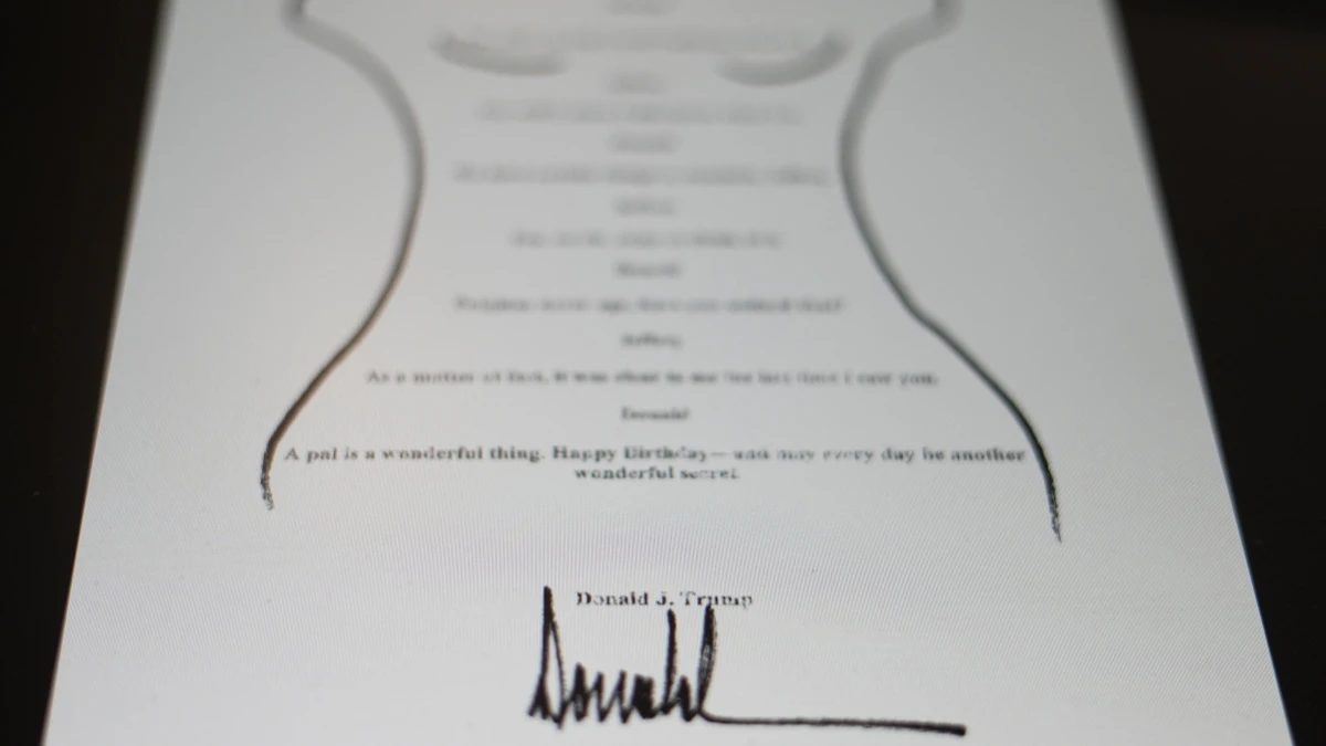 Echt oder nicht?: Mutmaßlicher Brief von Trump an Epstein