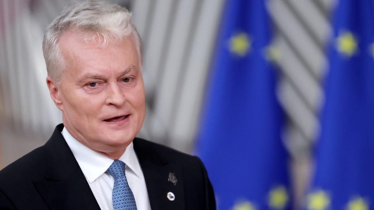 Litauens Präsident Gitanas Nauseda am 23. Oktober in Brüssel - EPA