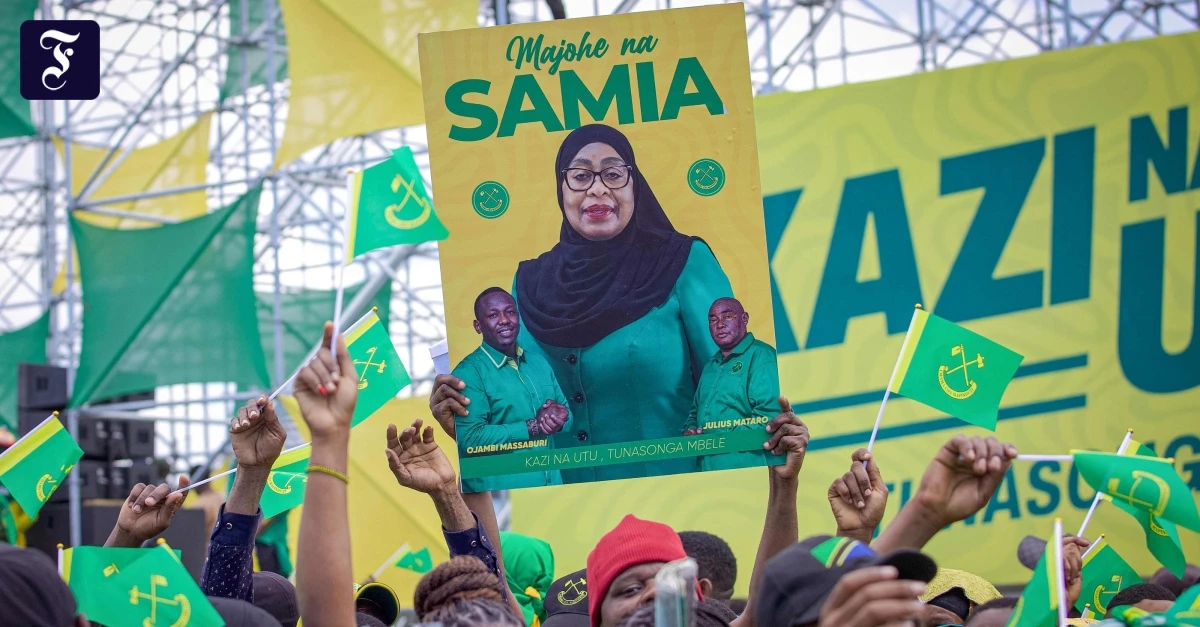 Wahlen in Tansania: Die Präsidentin ist überall