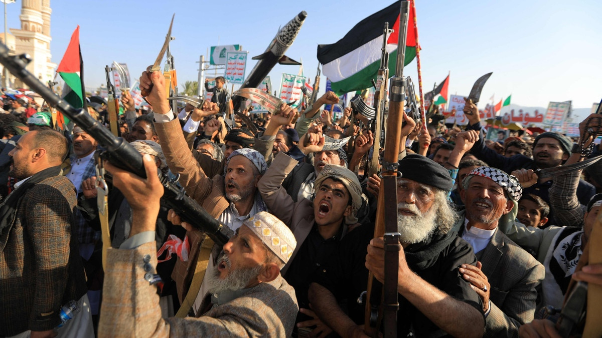 Unterstützer der Huthi im Oktober in Sanaa - AFP