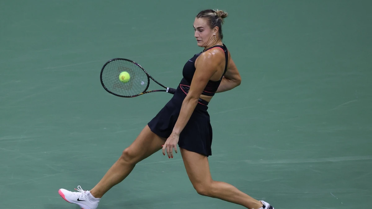 Aryna Sabalenka im Halbfinale der US Open - EPA