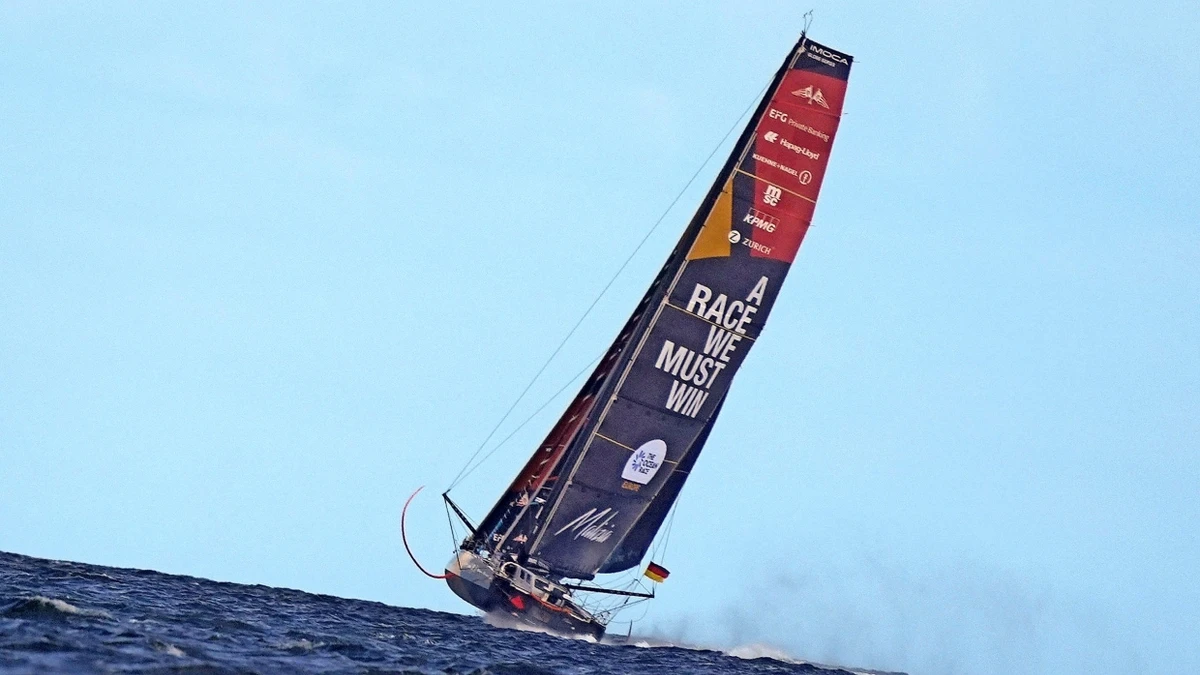 Für Boris Herrmann und Team Malizia gibt es im Ocean Race Europe ein kleines „Happy End“. - dpa