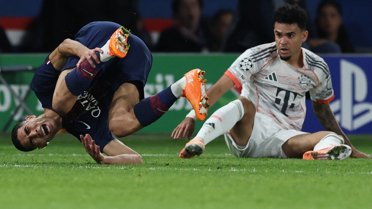 Schlimmes Foul an PSG-Profi: Bayern-Trainer: „Er wollte den Spieler nicht verletzen“