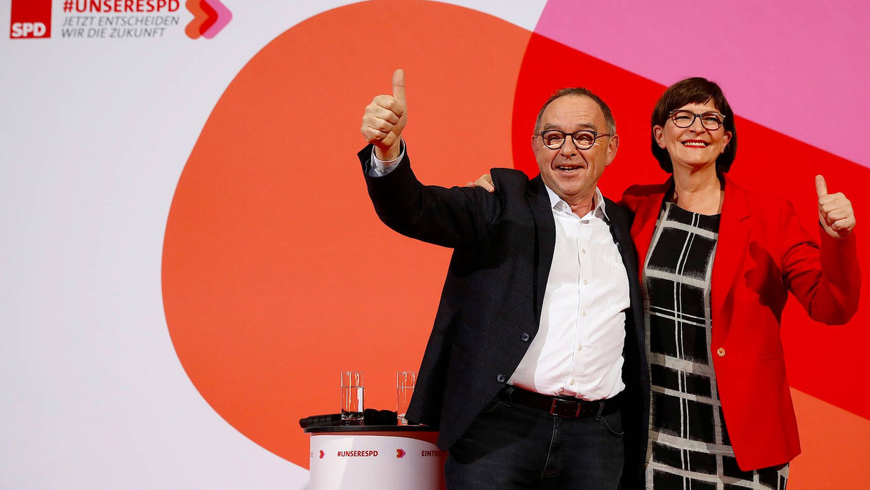 Die neue SPD-Parteispitze: Norbert Walter-Borjans und Saskia Esken