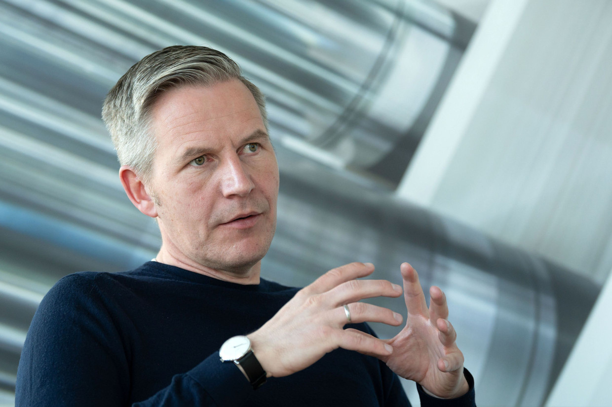 Axel Hefer im Gespräch im F.A.Z.-Tower in Frankfurt