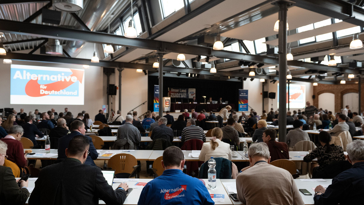 Delegierte beim Landesparteitag der AfD Hessen Delegierte beim Landesparteitag der AfD Hessen