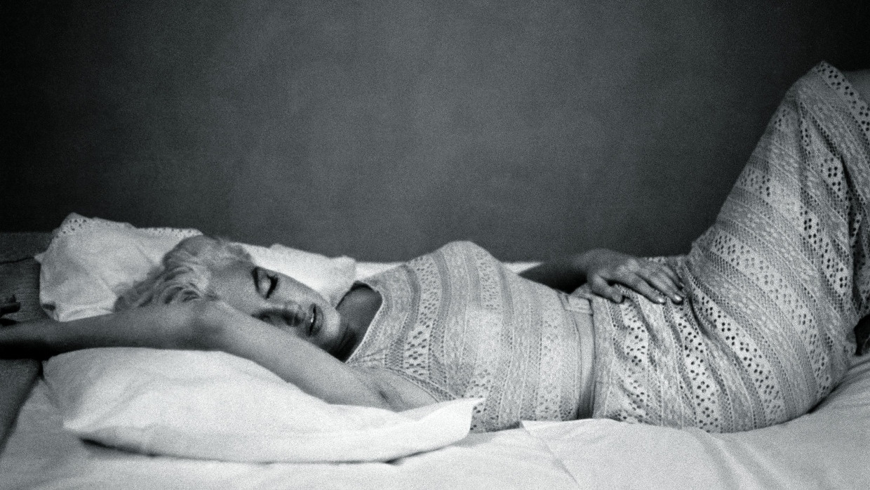 Im Schlaf festgehalten: Marilyn Monroe im Jahr 1955