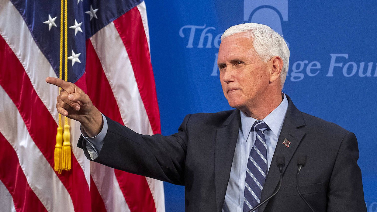 Mike Pence im Juli in Washington Mike Pence im Juli in Washington