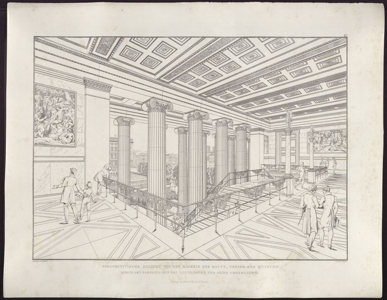 Bildung und Genuss: Schinkels Entwurf für das Obergeschoss der Treppenhalle