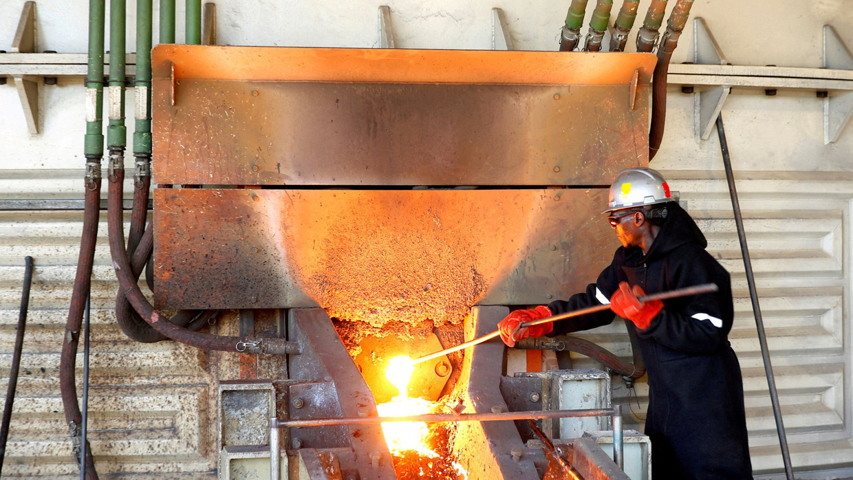 Production in a mine in Zimbabwe