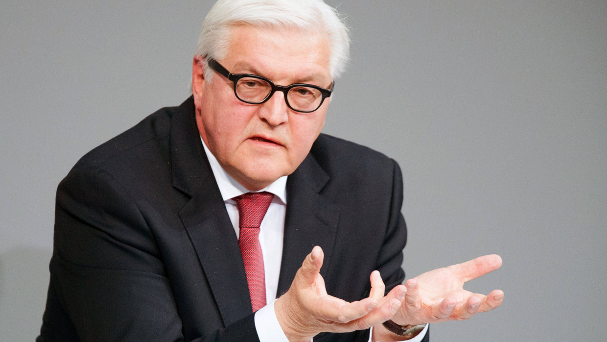 Außenminister Frank-Walter Steinmeier fordert mehr internationales Engagement Außenminister Frank-Walter Steinmeier fordert mehr internationales Engagement
