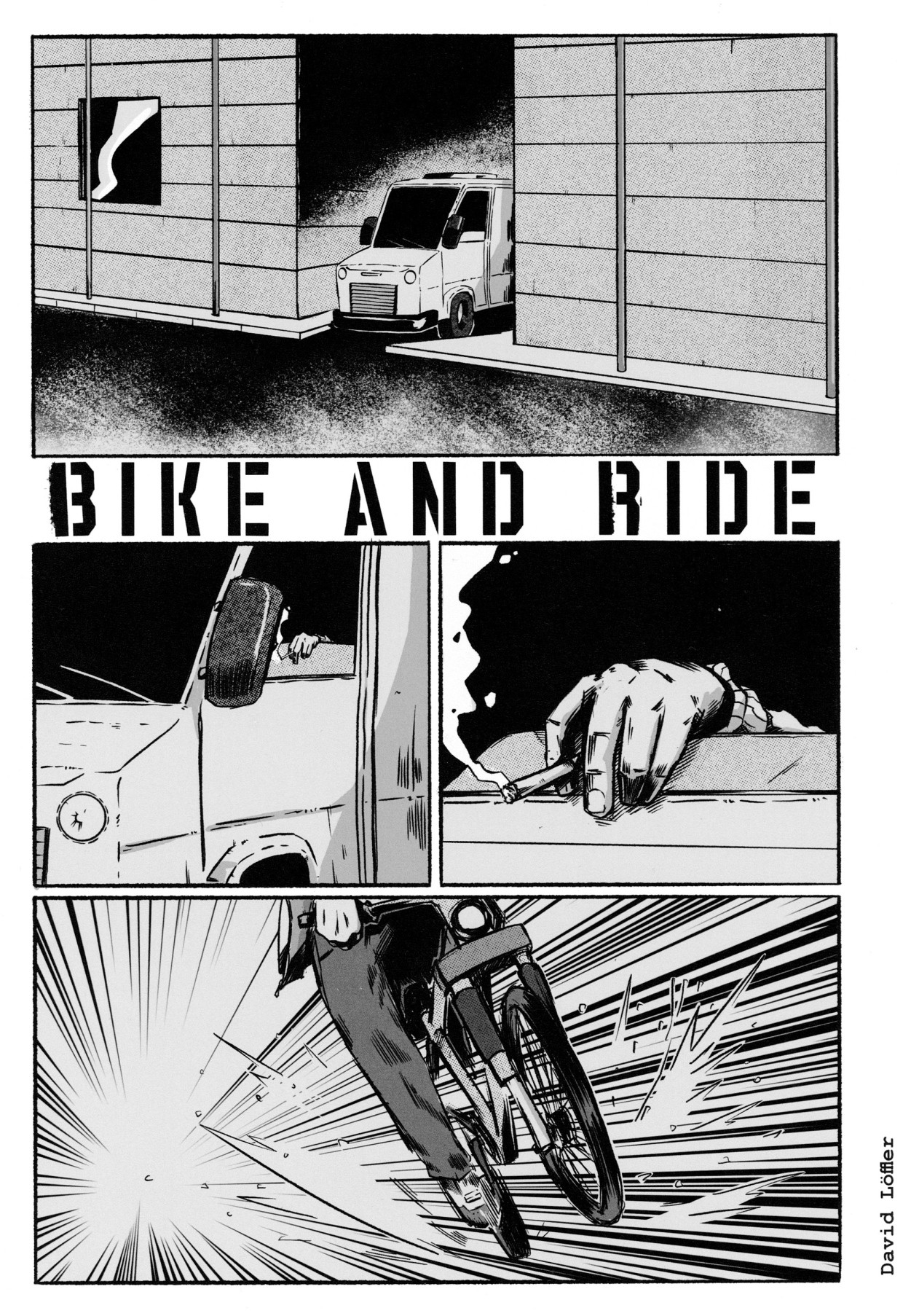 Böse Überraschung für den Radfahrer in David Löfflers Kurzgeschichte „Bike and Ride“ aus „Rad ab“ Nr. 5