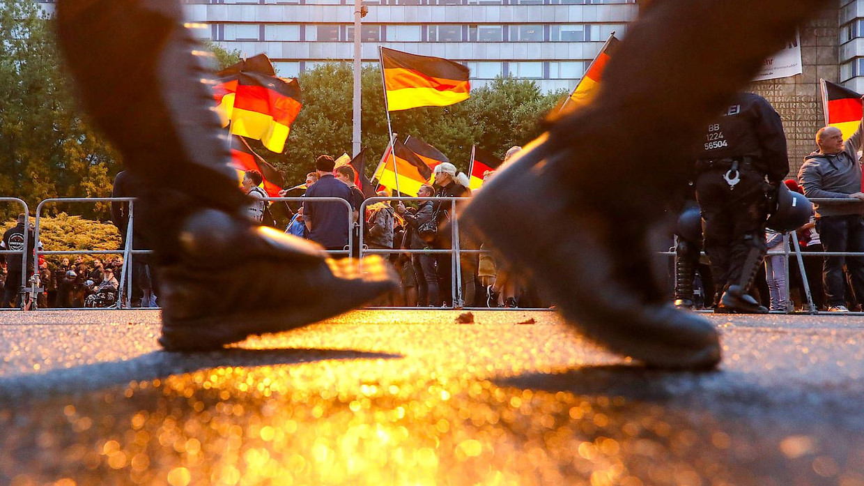 Berechtigter Protest - oder Revolte gegen die Demokratie? Demonstration im vergangenen Sommer in Chemnitz.