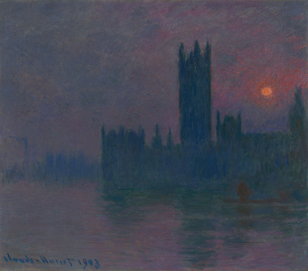 Claude Monet, „Houses of Parliament, Sunset“, 1900–1903