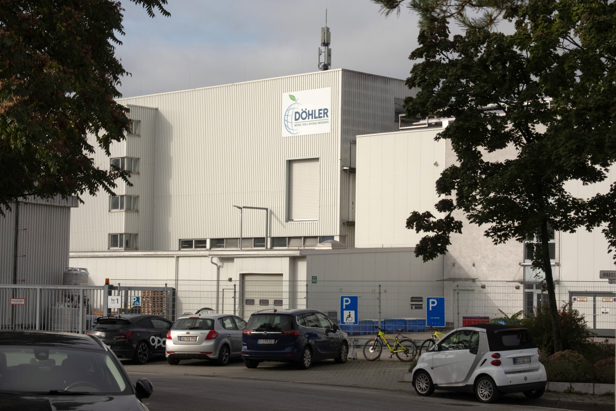 Von außen unscheinbar: Die Produktionshallen von Döhler in Darmstadt. Das Unternehmen liefert weltweit Zusatzstoffe für die Lebensmittelindustrie.