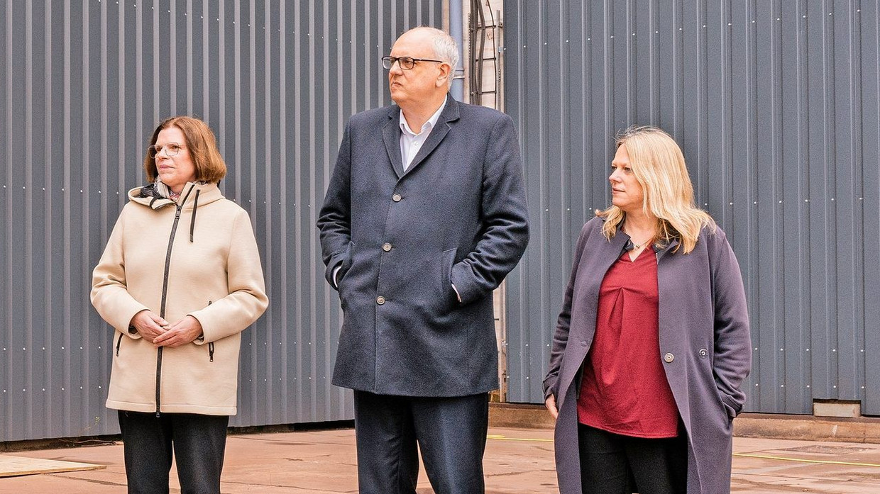 Noch regieren sie zusammen: Wirtschaftssenatorin Kristina Vogt, Bürgermeister Andreas Bovenschulte und Verkehrssenatorin Maike Schaefer