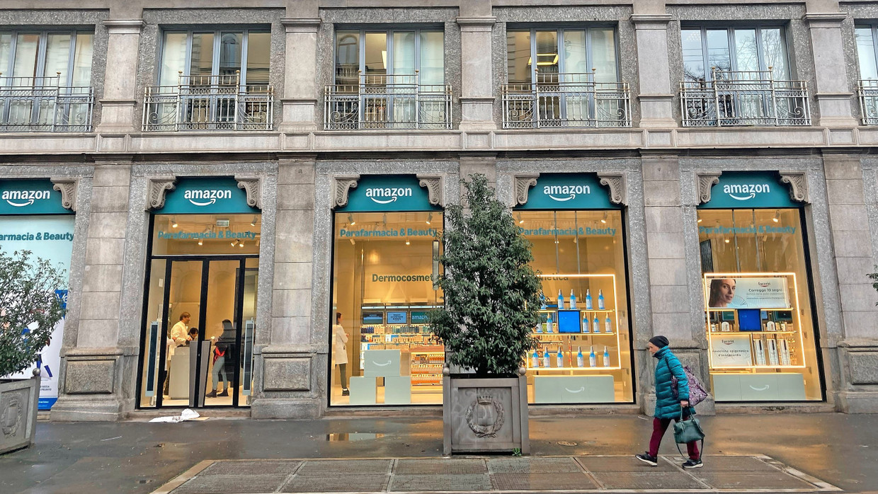 Nicht unelegant: der neue Amazon Parafarmacia & Beauty -Laden in Mailand