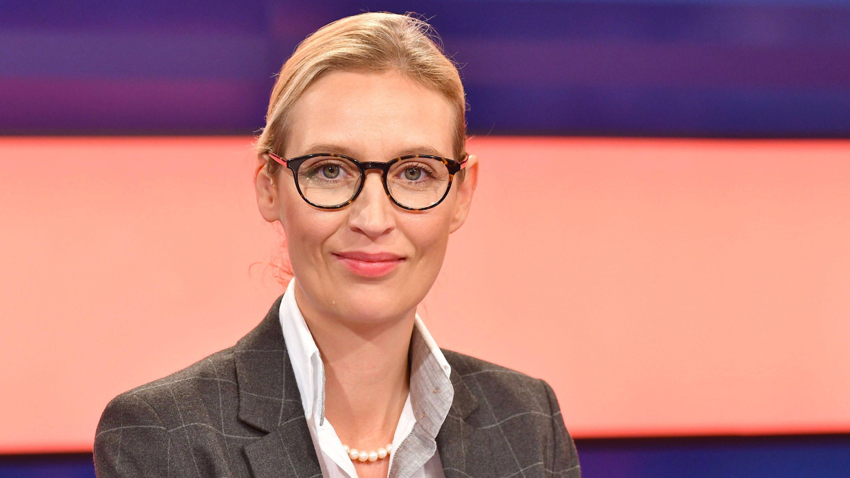AfD-Vertreterin Alice Weidel bei der ZDF-Sendung „Wie geht’s Deutschland“ am Dienstagabend in Berlin AfD-Vertreterin Alice Weidel bei der ZDF-Sendung „Wie geht’s Deutschland“ am Dienstagabend in Berlin